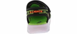 Casual|Sandals|SKECHERS S-Lights Hypno Splash Toddler Boys' (5-10) Sandal Black