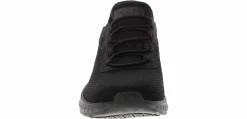 Slip Resistant|Wide|SKECHERS Slip-Ins Bobs Sport Squad Choas Women's Wide-Width Slip Resistant Work Shoe Black