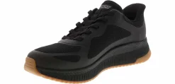 Walking Shoes|Athleisure & Casual|SKECHERS Slip-Ins Bobs Squad 4 Men’s Athletic Shoe Black