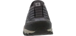 Safety Toe Athletics|Slip Resistant|SKECHERS Slip-Ins Cankton Men’s Wide-Width Steel Toe Work Shoe Blue