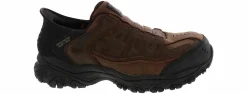 Slip Resistant|Electro Static Dissipative (Esd)|SKECHERS Slip-Ins Cankton Ryker Men’s Composite Toe Work Shoe Brown