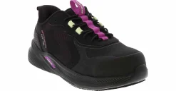 Safety Toe Athletics|SKECHERS Slip-Ins Carbix Women's Carbon Nano Toe Work Shoe Black