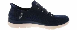 Walking Shoes|Athleisure & Casual|SKECHERS Slip-Ins Classy Night Women’s Wide-Width Walking Shoe Blue
