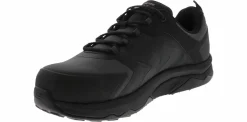 Safety Toe Athletics|Slip Resistant|SKECHERS Speed Flex Trekker Men’s Wide-Width Nano Toe Work Shoe Black