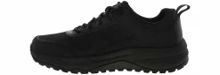 Slip Resistant|SKECHERS Street Treader Men's Soft Toe Slip Resistant Work Shoe Black