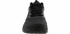 Slip Resistant|SKECHERS Street Treader Men's Soft Toe Slip Resistant Work Shoe Black