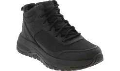Soft Toe Boots|Slip Resistant|SKECHERS Street Treader Scorron Men’s Slip Resistant Work Shoe Black