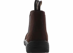 Safety Toe Boots|SKECHERS Tapter Men’s Steel Toe Work Boot Brown
