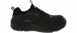 Safety Toe Athletics|Slip Resistant|SKECHERS Transporter Lite Men’s Wide-Width Carbon-Nano Toe Work Shoe Black