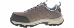 Safety Toe Athletics|Slip Resistant|SKECHERS Trego Astallet Women’s Nano-Carbon Toe Work Shoe Grey