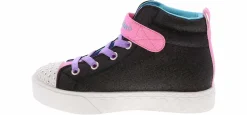 Athletic & Sneakers|SKECHERS Twinkle Toes Heart Steps Youth Girls’ (11-3) Light up Hi-Top Sneaker Black