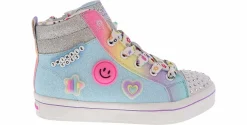 Athletic & Sneakers|SKECHERS Twinkle Toes Twi Lites 2 Youth Girls' (11-3) Hi-Top Light Up Sneaker Grey