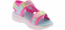 Sandals|Outdoor Shoes|SKECHERS Unicorn Dreams Majestic Bliss Youth Girls’ (11-3) Light Up Sandal Pink