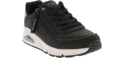Athletic & Sneakers|SKECHERS Uno Gen1 Youth Girls’ (13-5) Athletic Sneaker Black