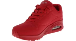 Athleisure & Casual|SKECHERS Uno Stand On Air Women’s Lifestyle Sneaker Red
