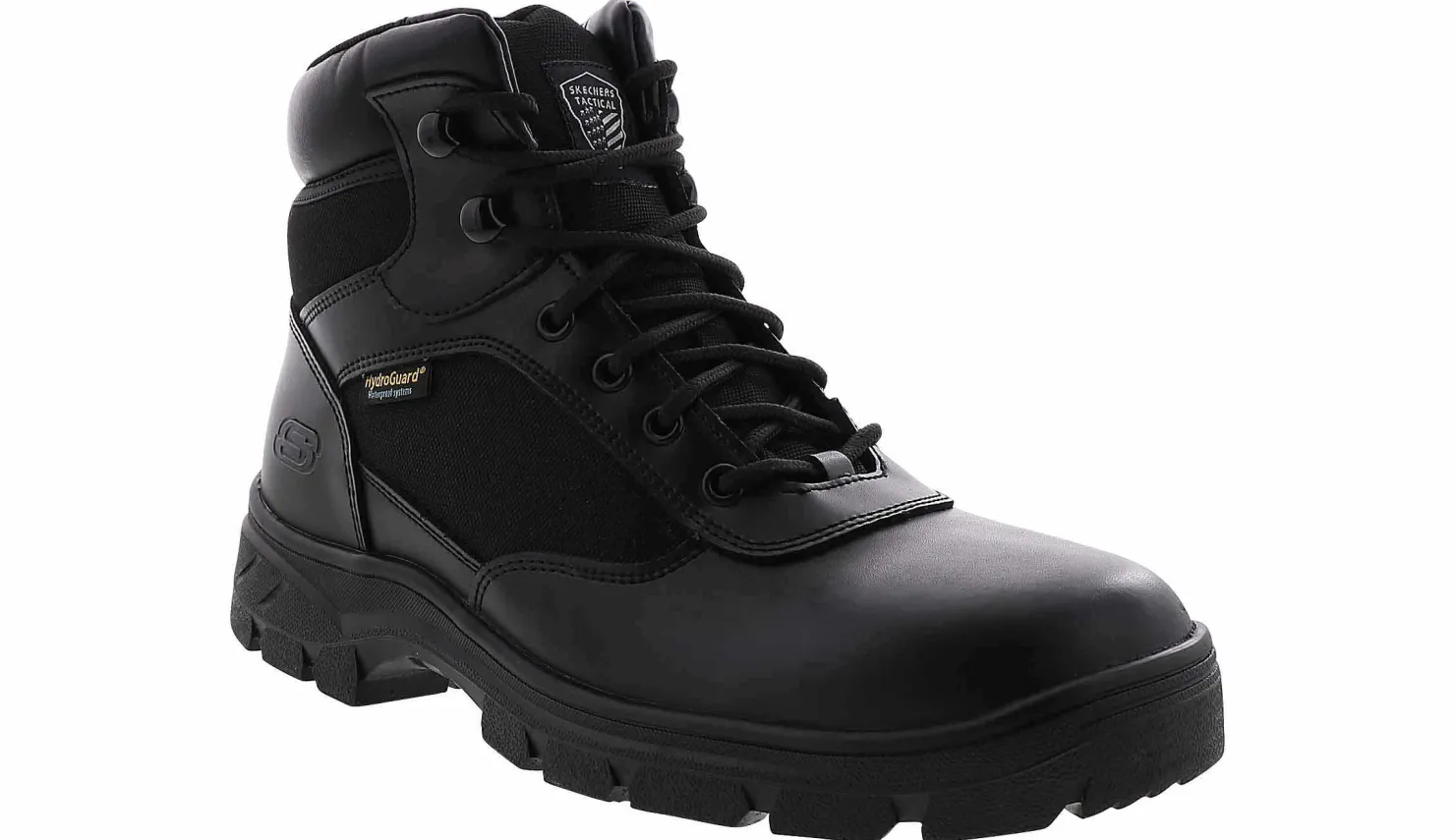 Soft Toe Boots|SKECHERS Wascana Benen Men's Soft Toe Work Boot Black