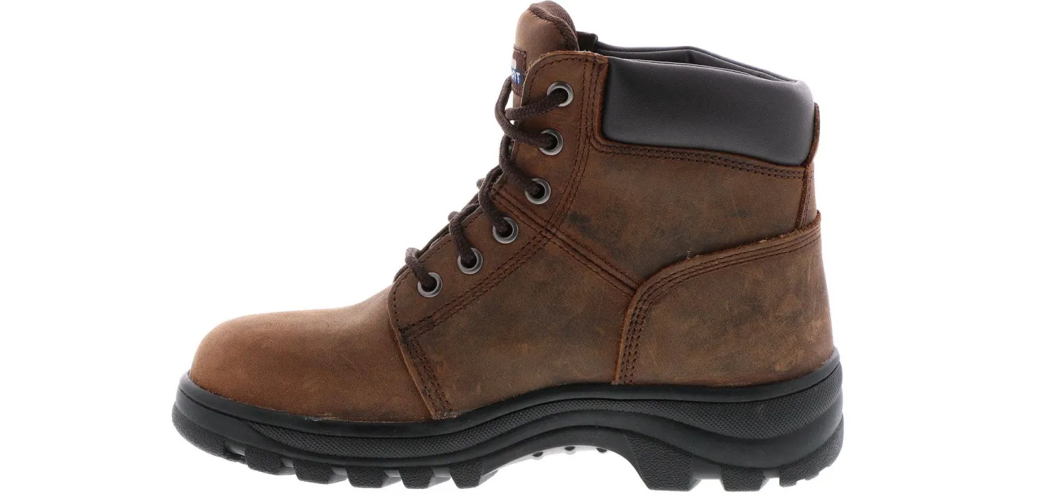 Safety Toe Boots|SKECHERS Workshire Peril Women's Steel Toe Work Boot Brown