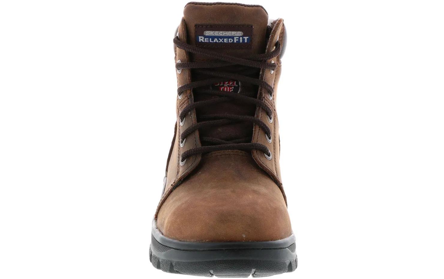 Safety Toe Boots|SKECHERS Workshire Peril Women's Steel Toe Work Boot Brown