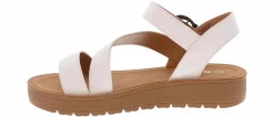 Comfort Sandals|SODA Hammer Women’s Platform Sandal White