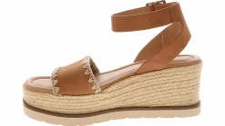 Comfort Sandals|Wedge & Platform Sandals|SODA Laguna Women's Wedge Sandal Brown