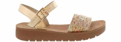 Sandals|SODA Mauve Multi Woven Youth Girls' (11-3) Platform Sandal Brown