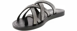 Flip Flops|Flat Sandals|SODA Setup Women's Fashion Sandal Black