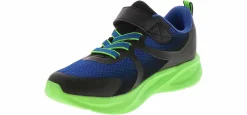 Athletics & Sneakers|SPALDING Sidney Royal Youth Boys’ (11-3) Wide-Width Light-up Shoe Blue