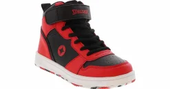 Athletics & Sneakers|SPALDING Vertex Youth Boys’ (11-3) Hi-Top Sneaker Red