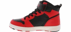 Athletics & Sneakers|SPALDING Vertex Youth Boys’ (11-3) Hi-Top Sneaker Red