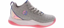 Athletic & Sneakers|SPALDING Webb Youth Girls’ (11-3) Mid Top Basketball Sneaker Grey