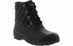 Boots|SPERRY Port Rainbow Youth Girls’ (13-5) Weather Boot Black