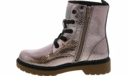Boots|SPROX Hollywood Pewter Snake Youth Girls' (11-4) Combat Boot Silver