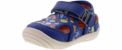 Casual|Sandals|STRIDE RITE Wave Multi Fish 360 Infant Boys’ (3-6) Water Friendly Casual Shoe Blue