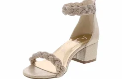 Heeled Sandals|Special Occasion|SUGAR Myah Glimmer Stones Women’s Fashion Heel Silver