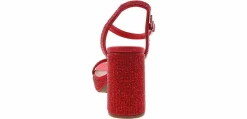 Heeled Sandals|Special Occasion|SUGAR Valentia Stones Women’s Fashion Heel Red