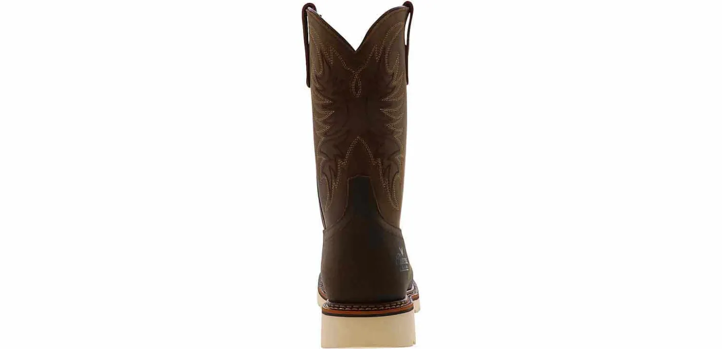 Safety Toe Boots|Slip Resistant|THOROGOOD American Heritage 11-inch Men’s Steel Toe Work Boot Brown