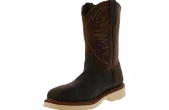 Safety Toe Boots|Slip Resistant|THOROGOOD American Heritage 11-inch Men’s Steel Toe Work Boot Brown