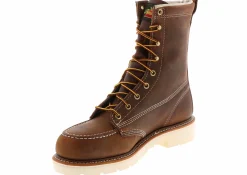 Safety Toe Boots|Slip Resistant|THOROGOOD American Heritage Men's Steel Toe Work Boot Brown