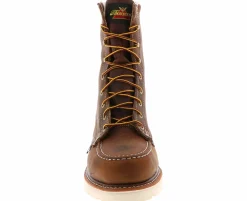 Safety Toe Boots|Slip Resistant|THOROGOOD American Heritage Men's Steel Toe Work Boot Brown