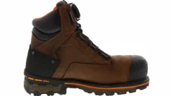 Safety Toe Boots|Slip Resistant|TIMBERLAND PRO Timberland 6 In Boondock Men’s Composite Toe Work Boot Brown