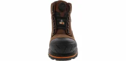 Safety Toe Boots|Slip Resistant|TIMBERLAND PRO Timberland 6 In Boondock Men’s Composite Toe Work Boot Brown
