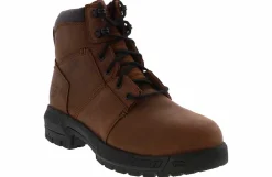 Safety Toe Boots|Slip Resistant|TIMBERLAND PRO Timberland Montauk 6-in Men’s Steel Toe Work Boot Brown