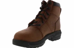 Safety Toe Boots|Slip Resistant|TIMBERLAND PRO Timberland Montauk 6-in Men’s Steel Toe Work Boot Brown