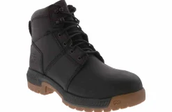 Safety Toe Boots|Slip Resistant|TIMBERLAND PRO Montauk 6 inch Men's Wide-Width Steel Toe Work Boot Black