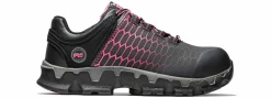 Safety Toe Athletics|Slip Resistant|TIMBERLAND PRO Powertrain Women's Alloy Toe Work Shoe Black