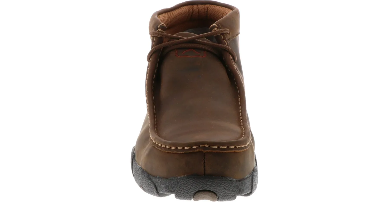 Safety Toe Boots|TWISTED X Driving Moccasin Men's Steel Toe Work Shoe Brown