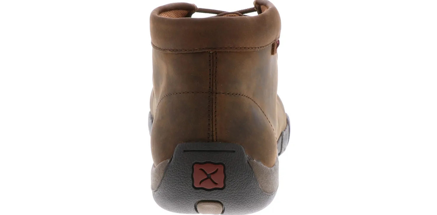 Safety Toe Boots|TWISTED X Driving Moccasin Men's Steel Toe Work Shoe Brown
