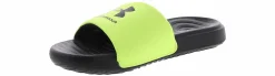 Athletics & Sneakers|Sandals|UNDER ARMOUR Ansa Fixed Youth Boys’ (11-6) Athletic Slide Sandal Yellow