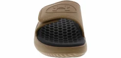 Slides|Comfort Sandals|UNDER ARMOUR Ignite Pro 8 Men’s Athletic Slide Sandal Beige
