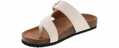 Sandals|WHITE MOUNTAIN Grades Toe Loop Youth Girls' (13-5) Footbed Sandal White